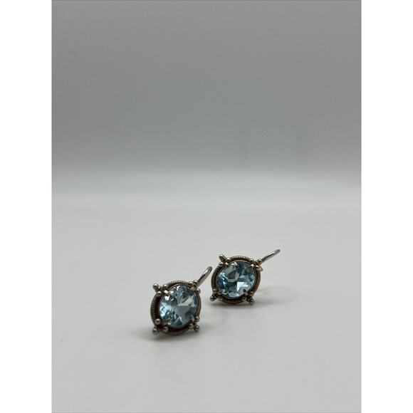 Aurelian Blue Topaz Earrings - Picture 1 of 4